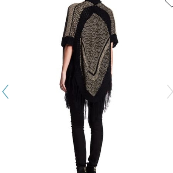 Vertigo Print Fringe Kimono Cardigan #007 - Picture 4 of 6